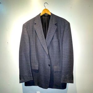 Men’s EVAN PICONE Size 44R Grey 100% Wool Suit Jacket